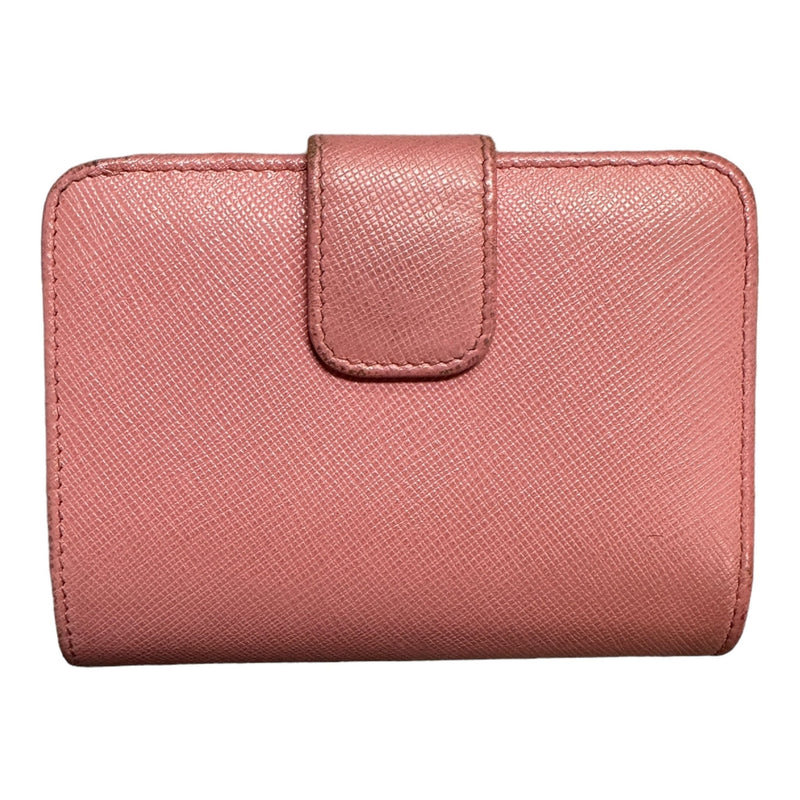 Prada Leder Bi - Fold Wallet Pink - vintageconcierge