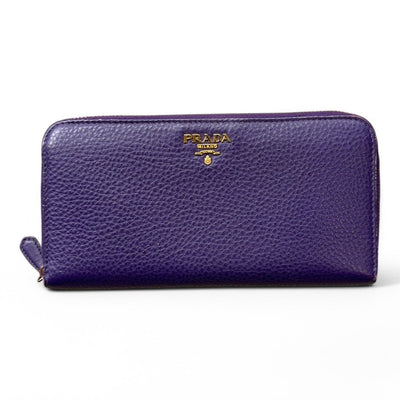 Prada Long Purple Wallet - vintageconcierge