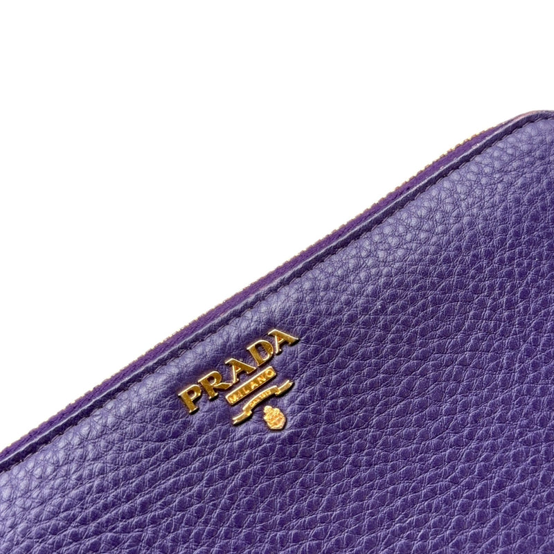 Prada Long Purple Wallet - vintageconcierge