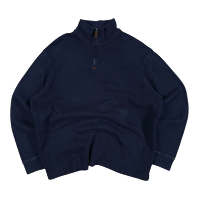 Ralph Lauren Half Zip Sweater Navy Vintage | XL - vintageconcierge