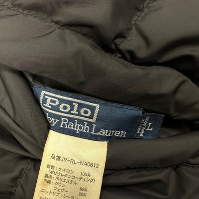 Ralph Lauren Reversible Bomber Pufferjacke Schwarz - vintageconcierge