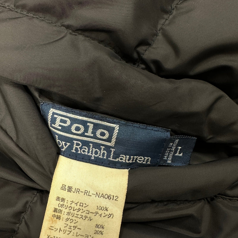 Ralph Lauren Reversible Bomber Pufferjacke Schwarz - vintageconcierge