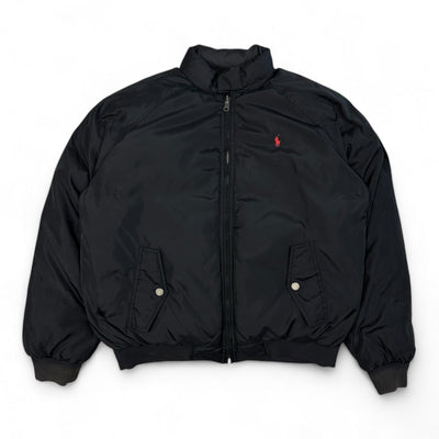 Ralph Lauren Reversible Bomber Pufferjacke Schwarz - vintageconcierge