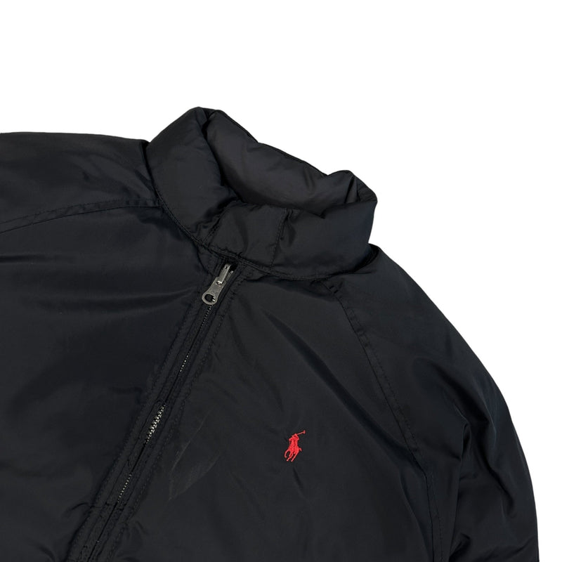 Ralph Lauren Reversible Bomber Pufferjacke Schwarz - vintageconcierge