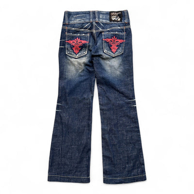 Red Pepper Y2K Bootcut Jeans - vintageconcierge