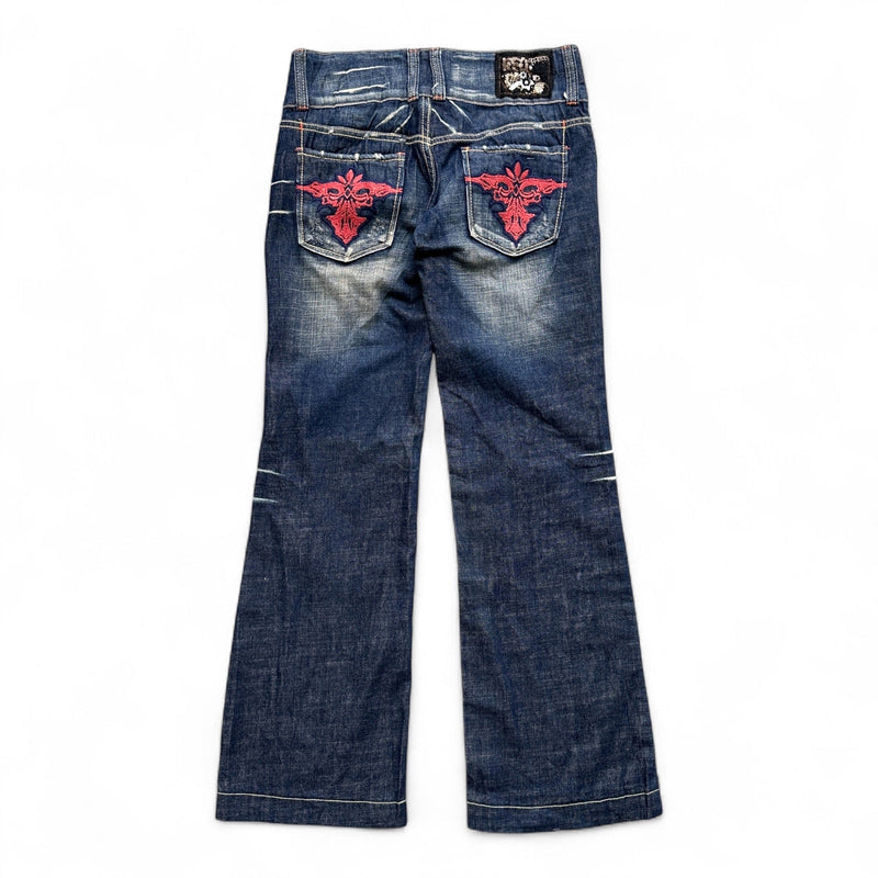 Red Pepper Y2K Bootcut Jeans - vintageconcierge