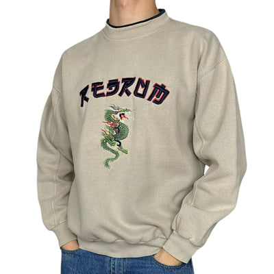 Redrum Vintage Dragon Spellout Sweater - vintageconcierge