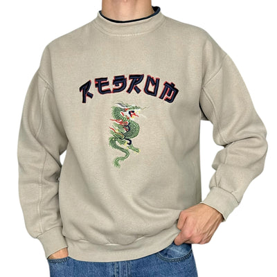 Redrum Vintage Dragon Spellout Sweater - vintageconcierge