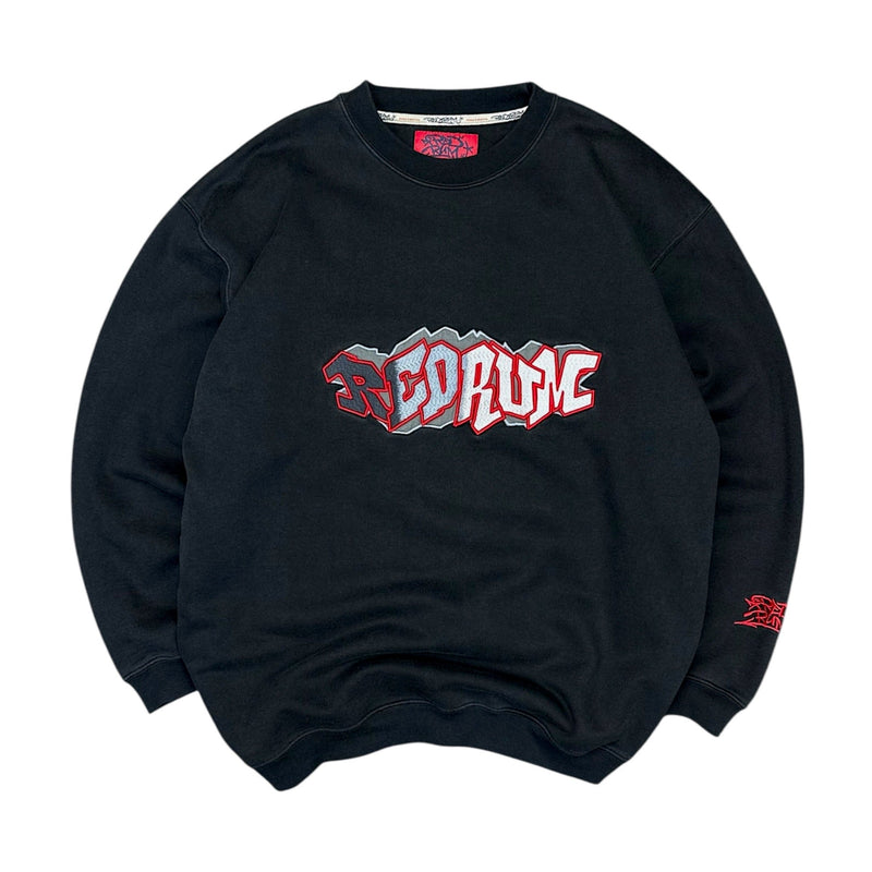 Redrum Vintage Hip - Hop Y2K Spellout Sweater - vintageconcierge