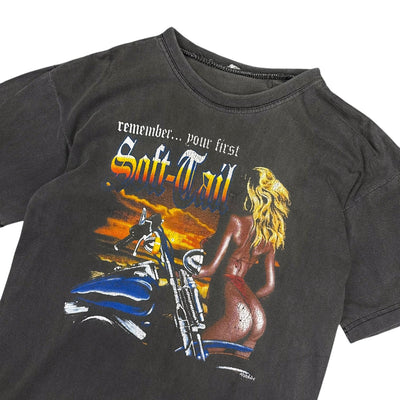 „Remeber… your first Soft - Tail” Vintage Faded T-Shirt - vintageconcierge