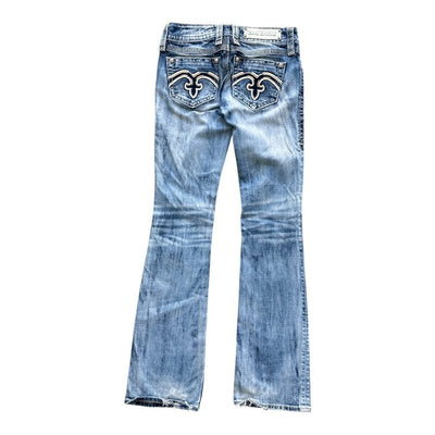 Rock Revival Low Waist Y2K Bootcut Jeans | W26 - vintageconcierge