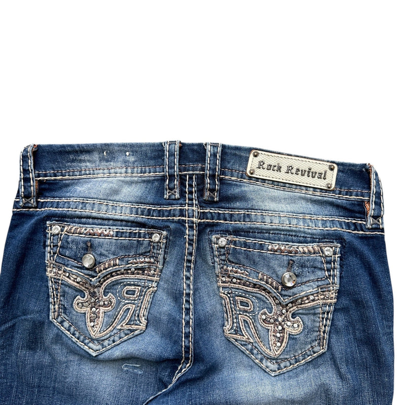 Rock Revival Y2K Low Waist Bootcut Jeans - vintageconcierge