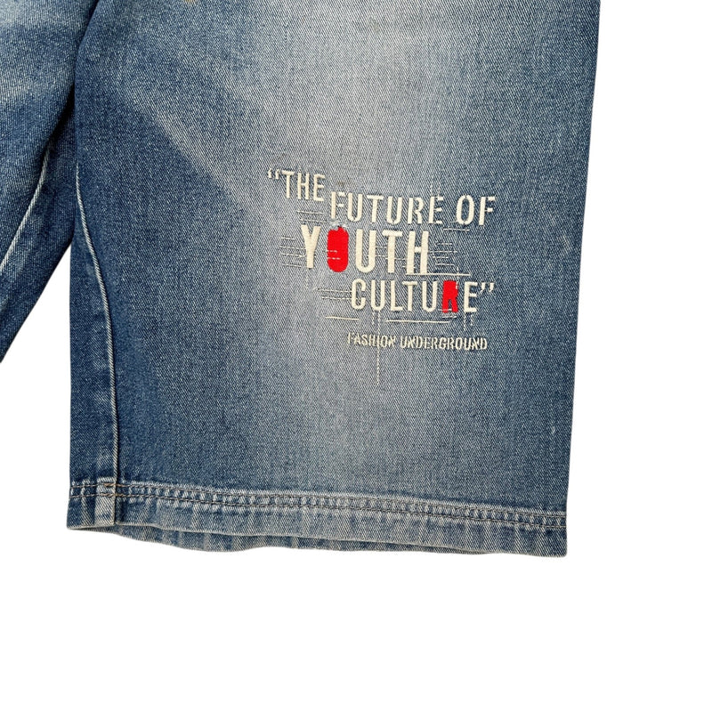 Rough Rider Vintage Y2K Baggy Jeans Shorts - vintageconcierge