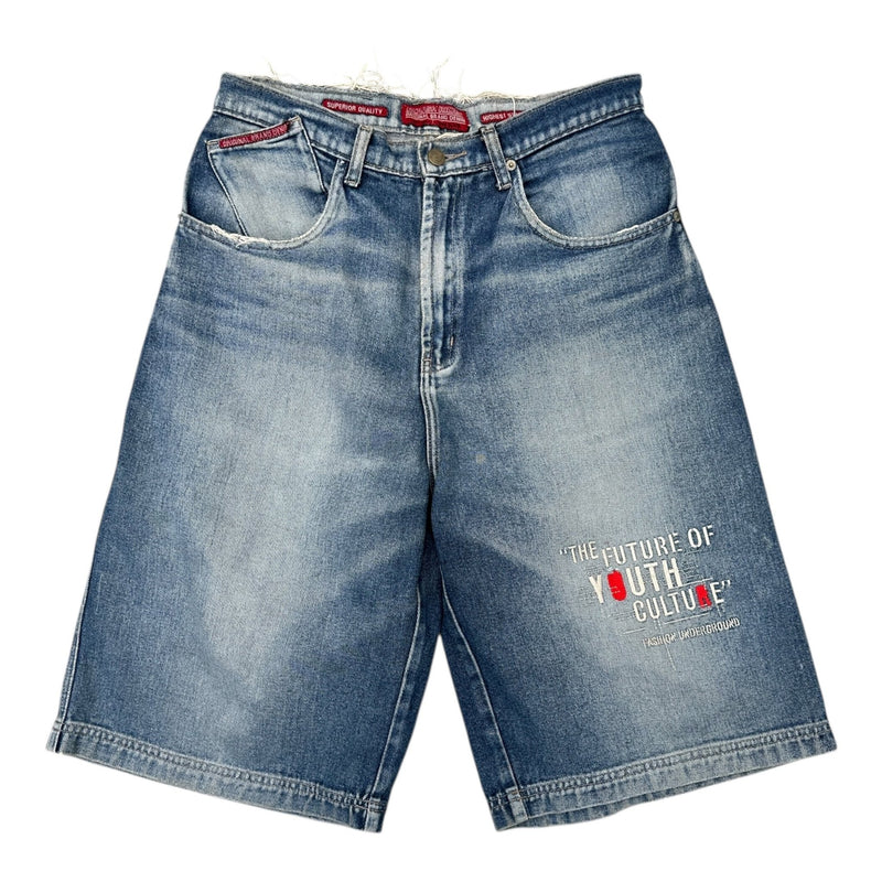 Rough Rider Vintage Y2K Baggy Jeans Shorts - vintageconcierge