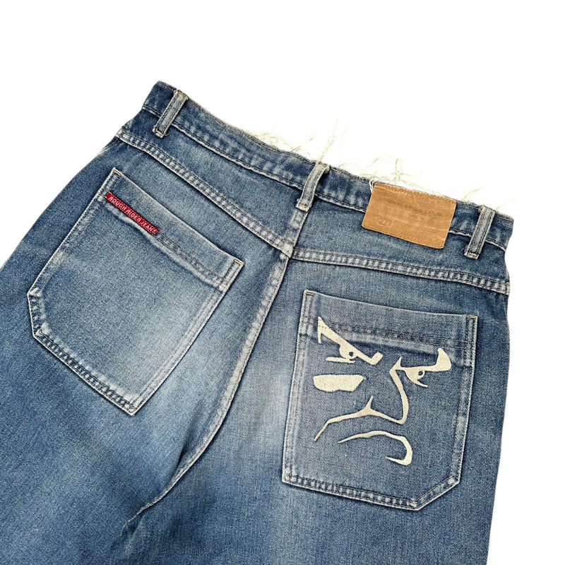 Rough Rider Vintage Y2K Baggy Jeans Shorts - vintageconcierge