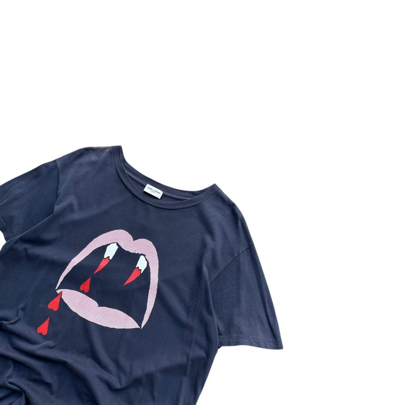 Saint Laurent Paris Vampire T-Shirt - vintageconcierge