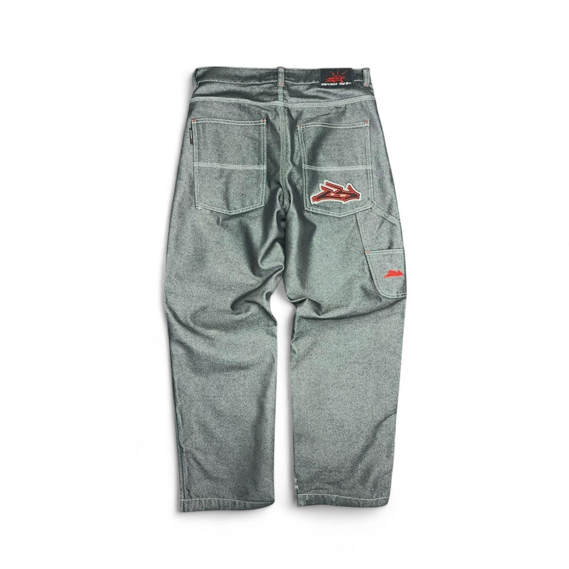 Sancezz Vintage Y2K Hip - Hop Jeans Silber - vintageconcierge