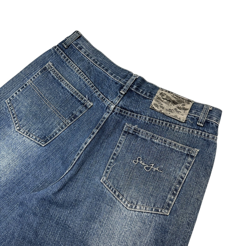 Sean John Vintage Baggy Jeans Short - vintageconcierge