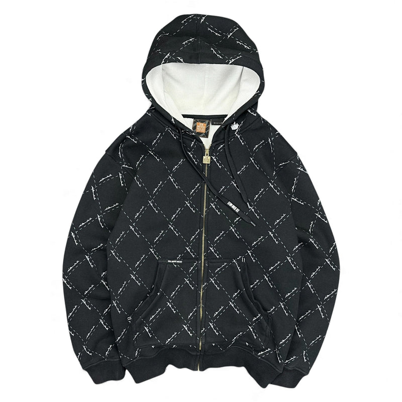 Sir Benni Miles Vintage Hip - Hop Heavy Zip Hoodie - vintageconcierge