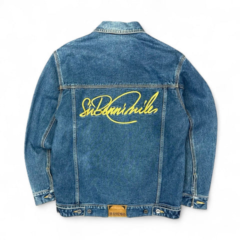 Sir Benni Miles Vintage Spellout Denim Jacke - vintageconcierge