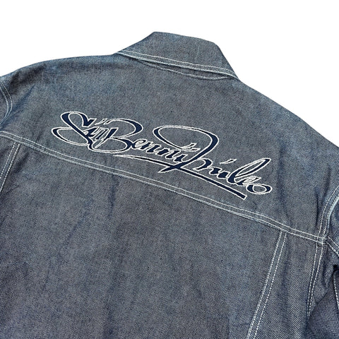 Sir Benni Miles Vintage Spellout Denim Jacke - vintageconcierge