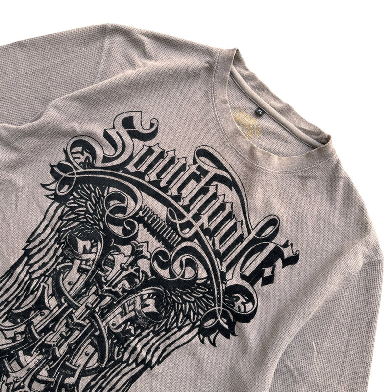Southpole Vintage Y2K Waffle Knit Longsleeve - vintageconcierge