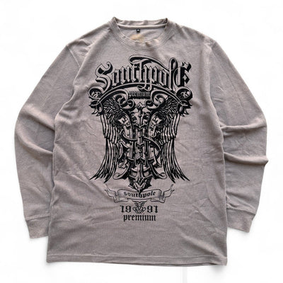 Southpole Vintage Y2K Waffle Knit Longsleeve - vintageconcierge
