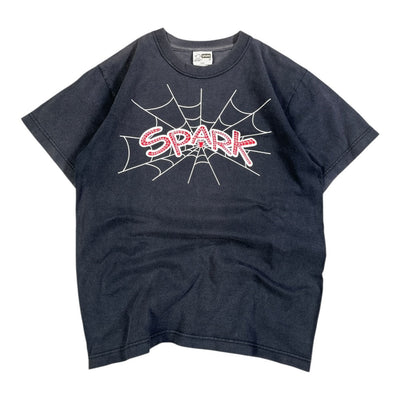 Spark Y2K Spider Web Graphic T-Shirt Made in USA | M - vintageconcierge