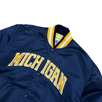 Starter 90s Michigan Wolverine Satin Jacke - vintageconcierge