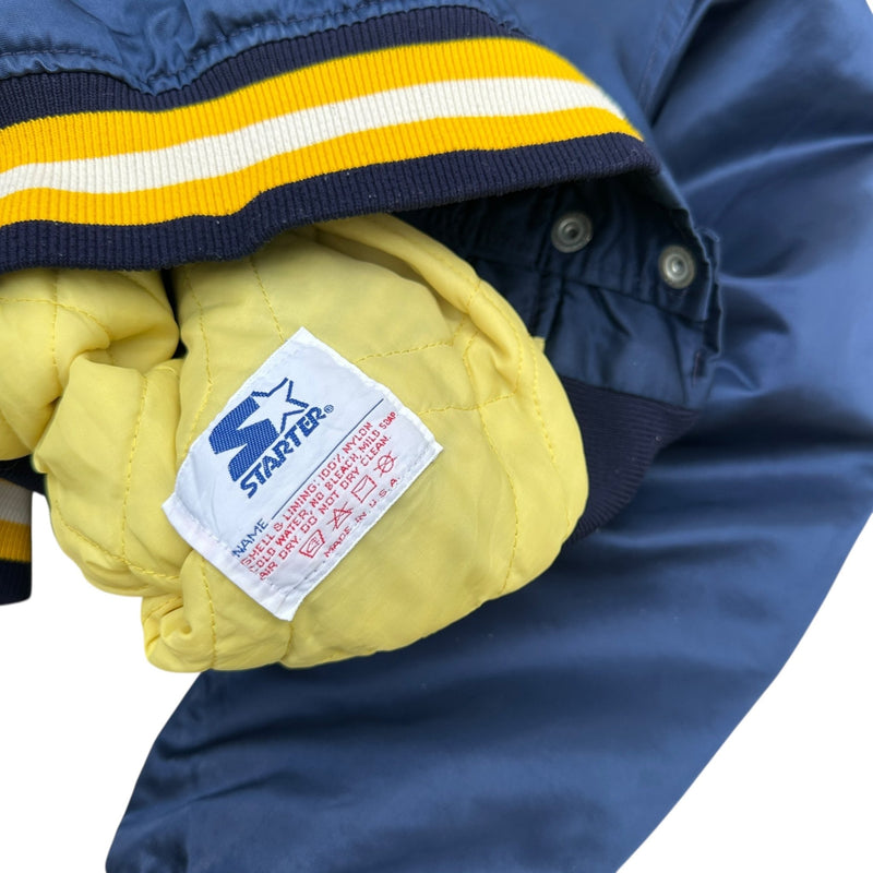 Starter 90s Michigan Wolverine Satin Jacke - vintageconcierge