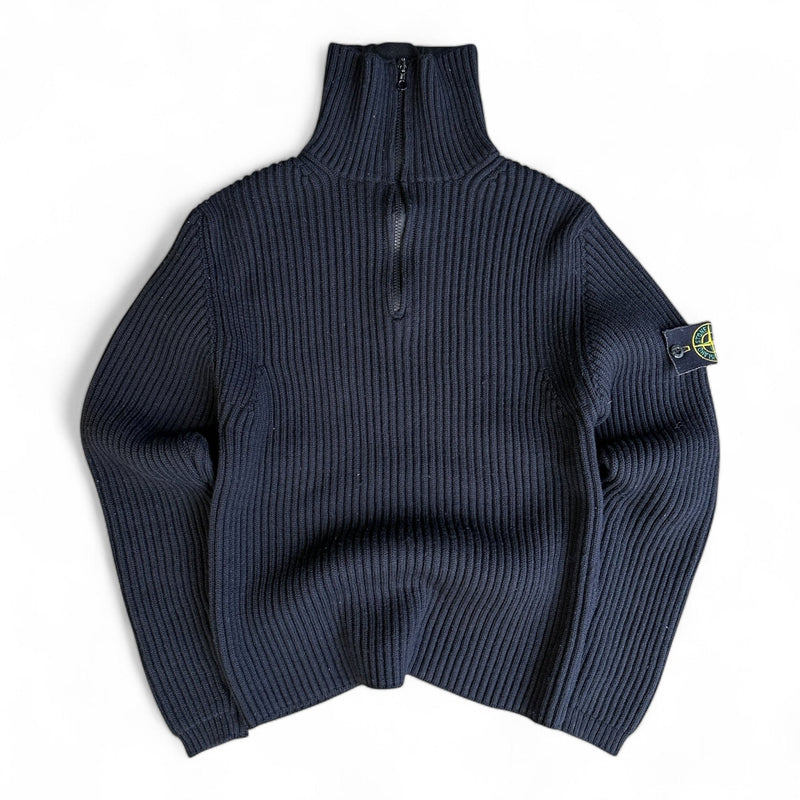 Stone Island Half Zip Knit Stricksweatshirt - vintageconcierge