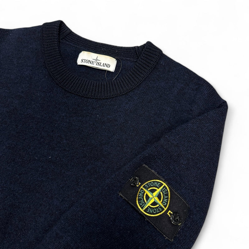 Stone Island Knit Sweatshirt Navy - vintageconcierge