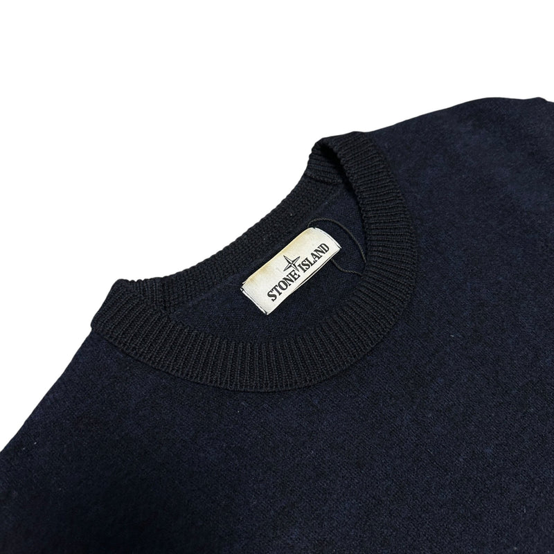 Stone Island Knit Sweatshirt Navy - vintageconcierge