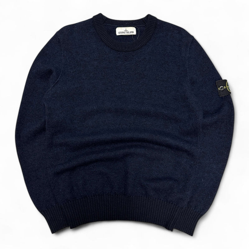 Stone Island Knit Sweatshirt Navy - vintageconcierge