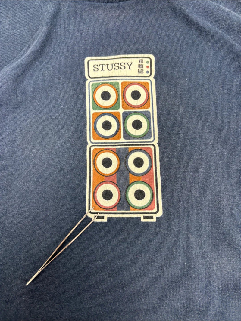 Stüssy 90s Music Box Logo T-Shirt - vintageconcierge