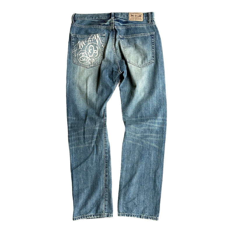 Stüssy Backprint Jeans - vintageconcierge