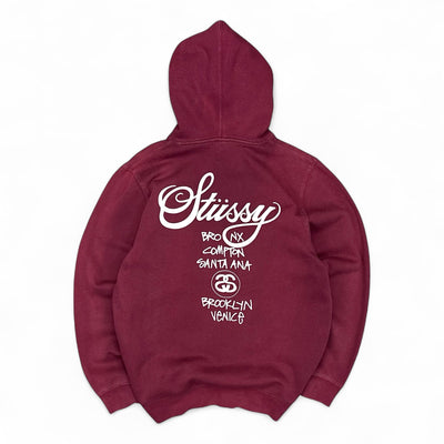 Stüssy Vintage International Cities Hoodie - vintageconcierge