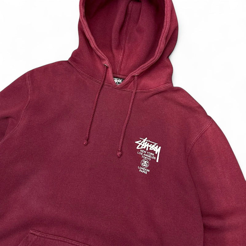 Stüssy Vintage International Cities Hoodie - vintageconcierge