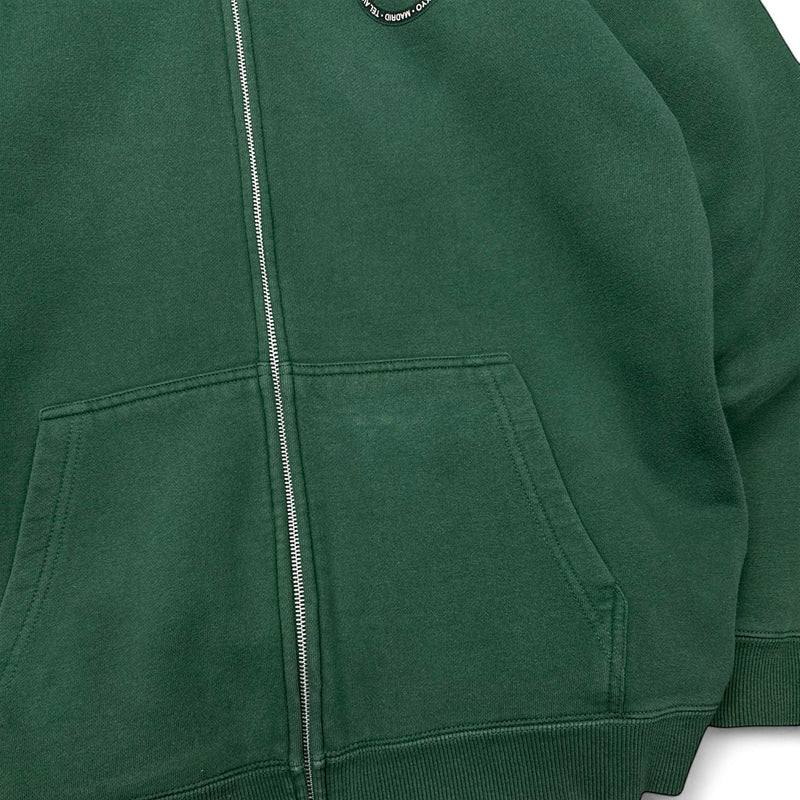 Stüssy Zip - Up Hoodie Dunkelgrün - vintageconcierge