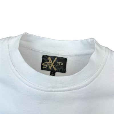 STX Vintage Hip-Hop Sweater Weiß - vintageconcierge