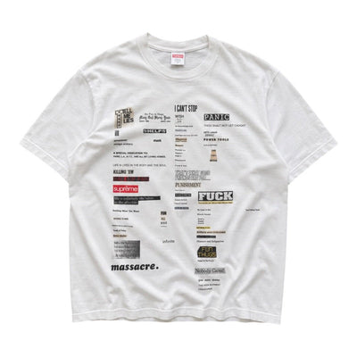 Supreme Cutouts T-Shirt FW18 Weiß | XL - vintageconcierge