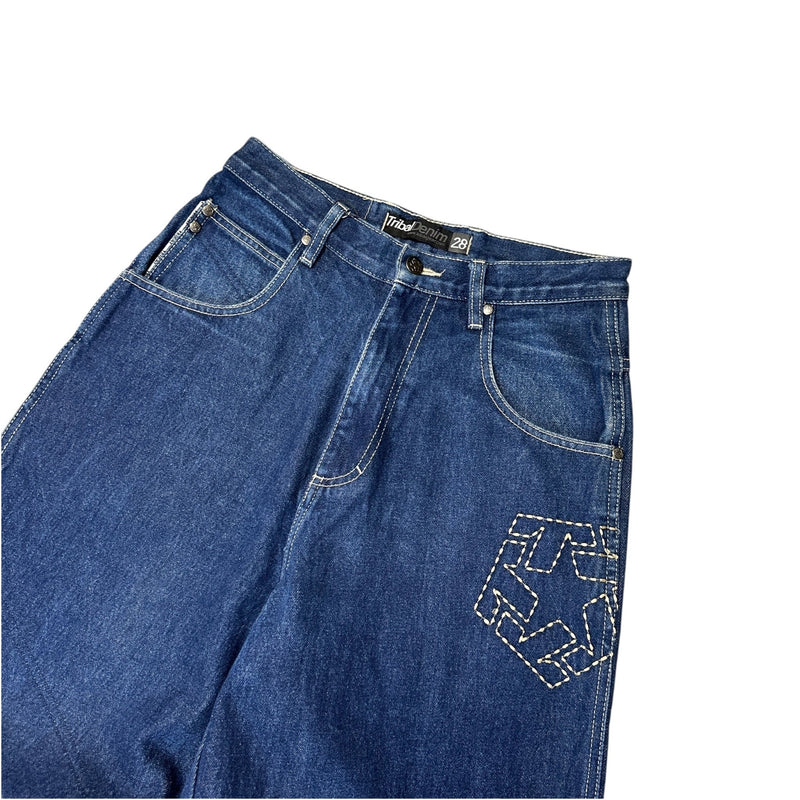 Tribal Vintage Baggy Jeans - vintageconcierge
