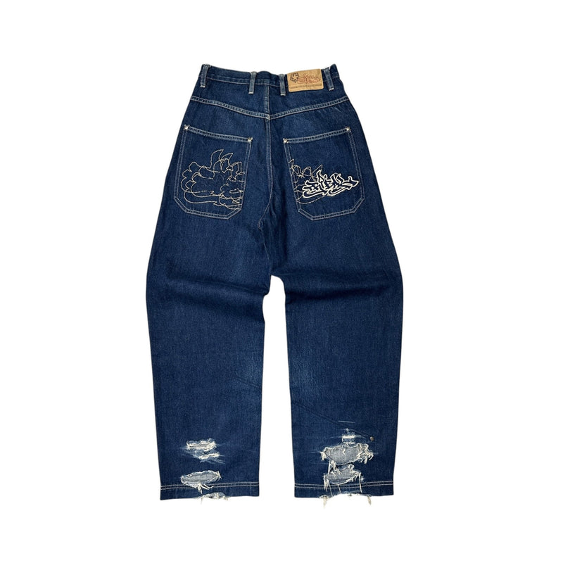 Tribal Vintage Baggy Jeans - vintageconcierge
