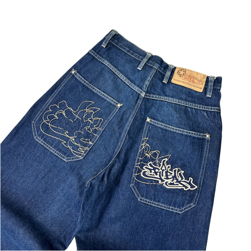 Tribal Vintage Baggy Jeans - vintageconcierge