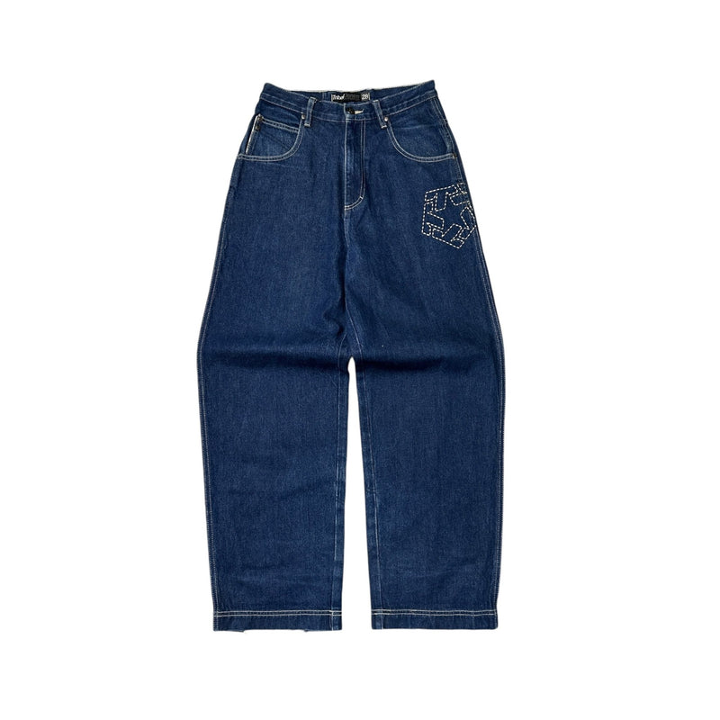 Tribal Vintage Baggy Jeans - vintageconcierge