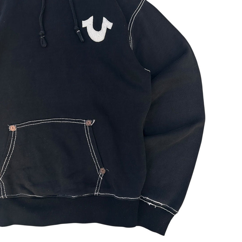 True Religion Contrast Stitch Hoodie - vintageconcierge