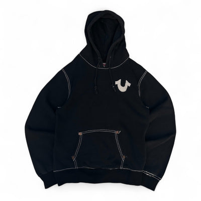 True Religion Contrast Stitch Hoodie - vintageconcierge