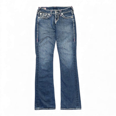 True Religion Y2K Low Waist Bootcut Jeans - vintageconcierge