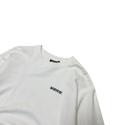 Vans Vintage Sweatshirt – White Crewneck mit Logo - Print - vintageconcierge