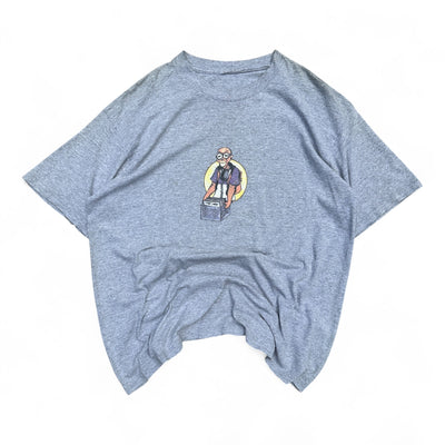 Vintage 90s Split 500 DJ Cartoon T-Shirt - vintageconcierge